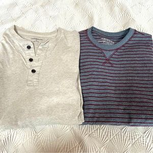 Croft and Barrow with buttoned front and Arizona long sleeve tee